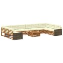 VidaXL Zestawy sof z poduszką 11 pcs Lite Drewno Akacji