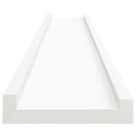 PÓŁKI ŚCIENNE NA ZDJĘCIA 2 SZT BIAŁE 80X9X3CM