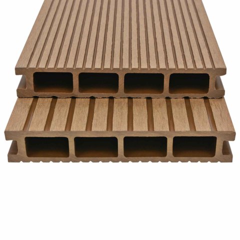 VidaXL Deska Tarasowa 48 pcs Kolor teak Kompozyt drewniano-plastikowy
