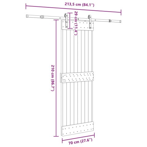DRZWI PRZESUWNE NARVIK 70X210CM (213,5CM)