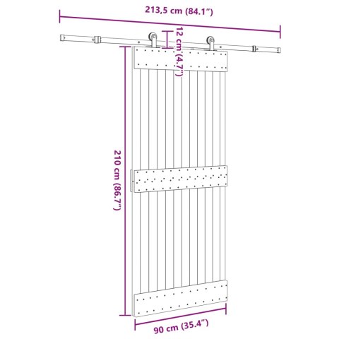 DRZWI PRZESUWNE NARVIK 90X210CM (213,5CM)