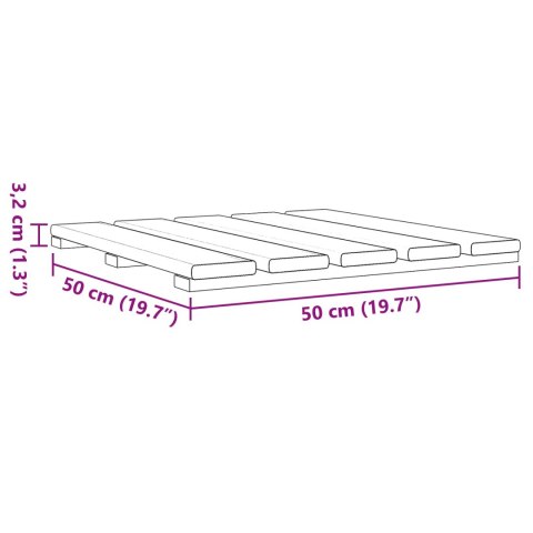 VidaXL Płytka Tarasowa 12 pcs zielony 50 x 50 cm