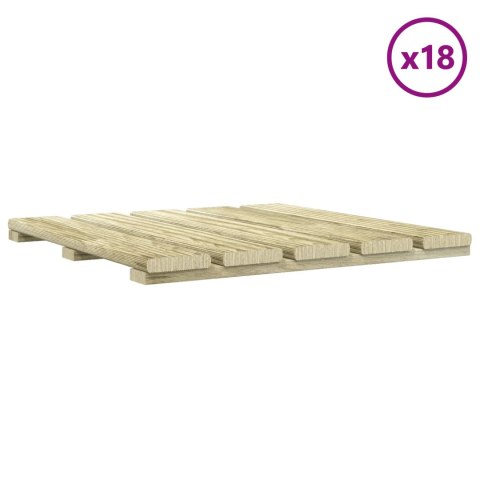 VidaXL Płytka Tarasowa 18 pcs zielony 50 x 50 cm