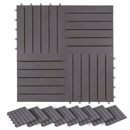 VidaXL Płytka Tarasowa 20 pcs Szary 30 x 30 cm Drewno Akacjowe