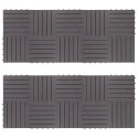 VidaXL Płytka Tarasowa 20 pcs Szary 30 x 30 cm Drewno Akacjowe