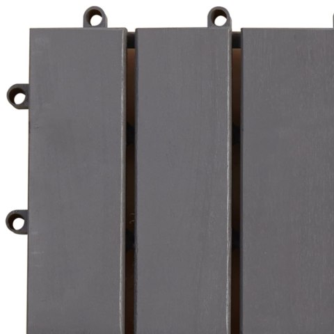 VidaXL Płytka Tarasowa 20 pcs Szary 30 x 30 cm Drewno Akacjowe