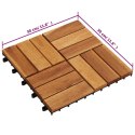 VidaXL Płytka Tarasowa 20 pcs brązowy 30 x 30 cm Drewno Akacjowe