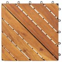 VidaXL Płytka Tarasowa 20 pcs brązowy 30 x 30 cm Drewno Akacjowe