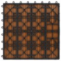 VidaXL Płytka Tarasowa 22 pcs Drewno tekowe 30 x 30 cm