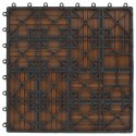 VidaXL Płytka Tarasowa 22 pcs Drewno tekowe 30 x 30 cm