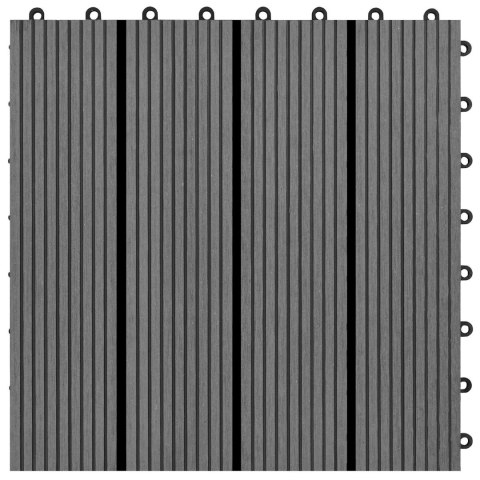VidaXL Płytka Tarasowa 22 pcs Szary 30 x 30 cm