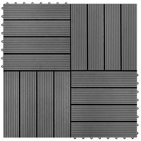 VidaXL Płytka Tarasowa 22 pcs Szary 30 x 30 cm