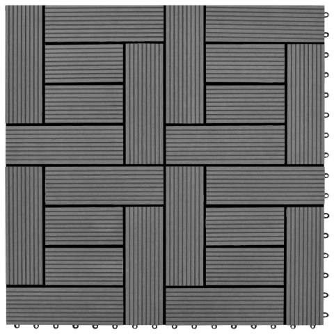 VidaXL Płytka Tarasowa 22 pcs Szary 30 x 30 cm