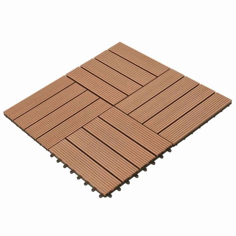 VidaXL Płytka Tarasowa 22 pcs brązowy 30 x 30 cm
