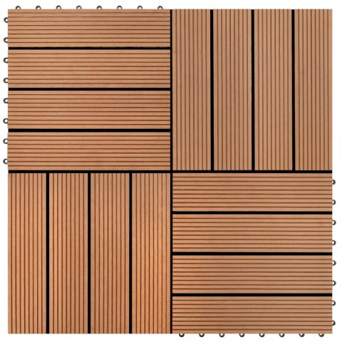 VidaXL Płytka Tarasowa 22 pcs brązowy 30 x 30 cm