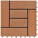 VidaXL Płytka Tarasowa 22 pcs brązowy 30 x 30 cm
