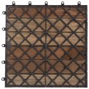 VidaXL Płytka Tarasowa 30 pcs Szary 30 x 30 cm Drewno Akacjowe