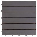 VidaXL Płytka Tarasowa 30 pcs Szary 30 x 30 cm Drewno Akacjowe