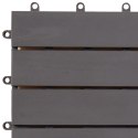 VidaXL Płytka Tarasowa 30 pcs Szary 30 x 30 cm Drewno Akacjowe