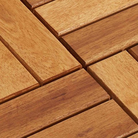 VidaXL Płytka Tarasowa 30 pcs brązowy 30 x 30 cm Drewno Akacjowe