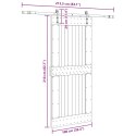 DRZWI PRZESUWNE NARVIK 100X210CM (213,5CM)