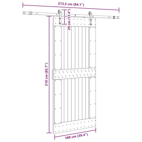 DRZWI PRZESUWNE NARVIK 100X210CM (213,5CM)