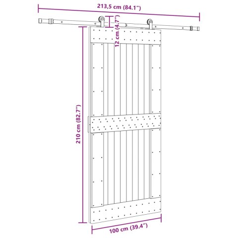 DRZWI PRZESUWNE NARVIK 100X210CM (213,5CM)