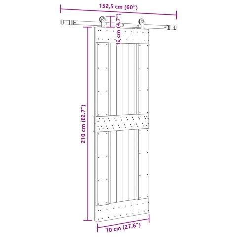 DRZWI PRZESUWNE NARVIK 70X210CM (152,5CM)