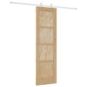 VidaXL Drzwi przesuwne Naturalne i białe 61 x 198,5 cm