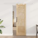VidaXL Drzwi przesuwne Naturalne i białe 61 x 198,5 cm