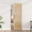 VidaXL Drzwi przesuwne Naturalne i białe 61 x 198,5 cm
