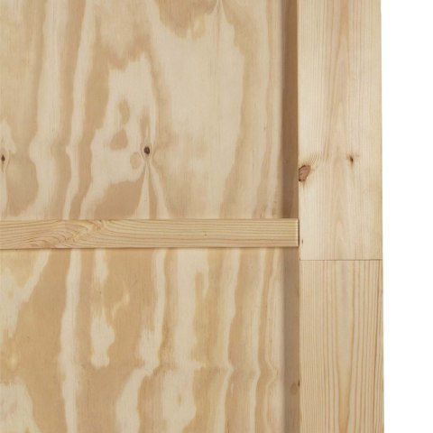 VidaXL Drzwi przesuwne Naturalne i białe 61 x 198,5 cm