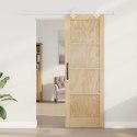 VidaXL Drzwi przesuwne Naturalne i białe 73,5 x 211 cm