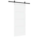 VidaXL Drzwi przesuwne ORKDAL Biały 83 x 202 cm Lite drewno sosnowe