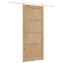 VidaXL Drzwi przesuwne ORKDAL Naturalne i białe 86 x 198,5 cm