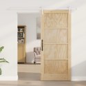 VidaXL Drzwi przesuwne ORKDAL Naturalne i białe 86 x 198,5 cm