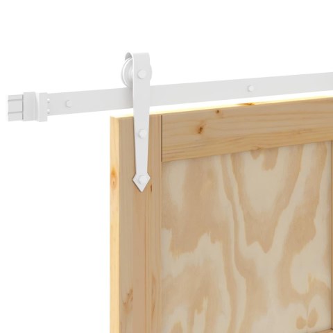 VidaXL Drzwi przesuwne ORKDAL Naturalne i białe 86 x 198,5 cm