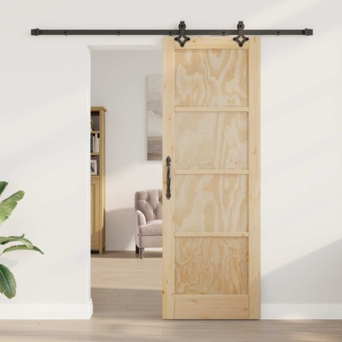 VidaXL Drzwi przesuwne ORKDAL naturalny 73,5 x 211 cm