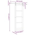 VidaXL Drzwi przesuwne ORKDAL naturalny 73,5 x 211 cm