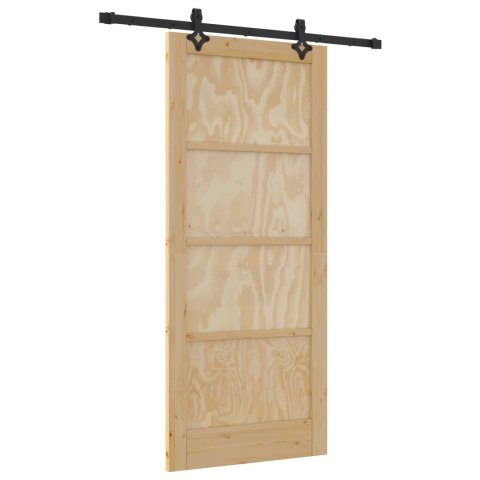 VidaXL Drzwi przesuwne ORKDAL naturalny 86 x 198,5 cm