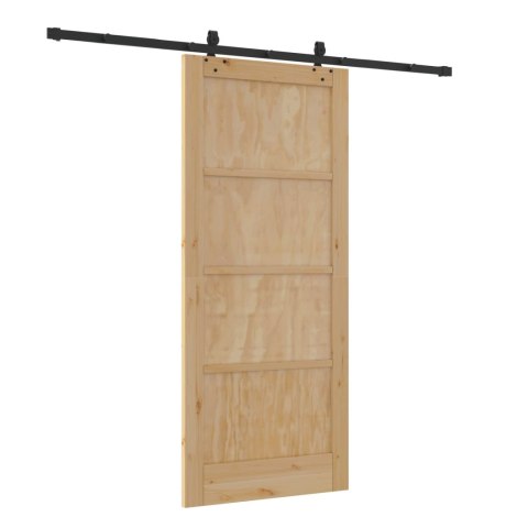 VidaXL Drzwi przesuwne ORKDAL naturalny 86 x 198,5 cm