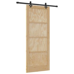 VidaXL Drzwi przesuwne ORKDAL naturalny 86 x 211 cm