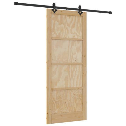 VidaXL Drzwi przesuwne ORKDAL naturalny 86 x 211 cm