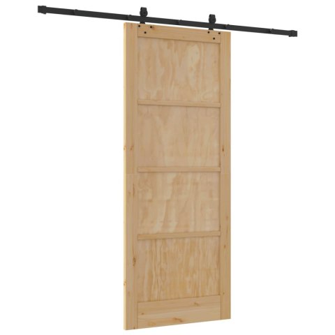VidaXL Drzwi przesuwne ORKDAL naturalny 86 x 211 cm
