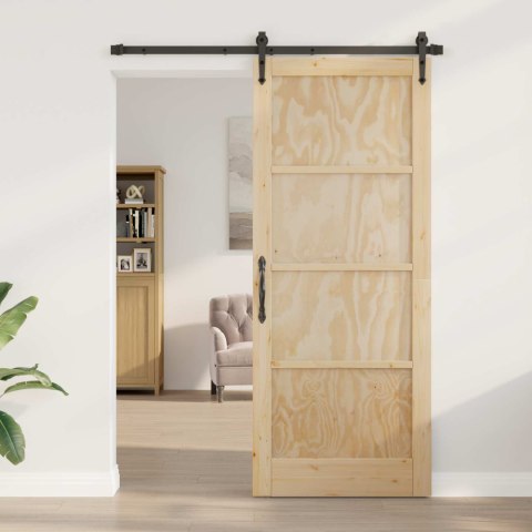 VidaXL Drzwi przesuwne ORKDAL naturalny 86 x 211 cm