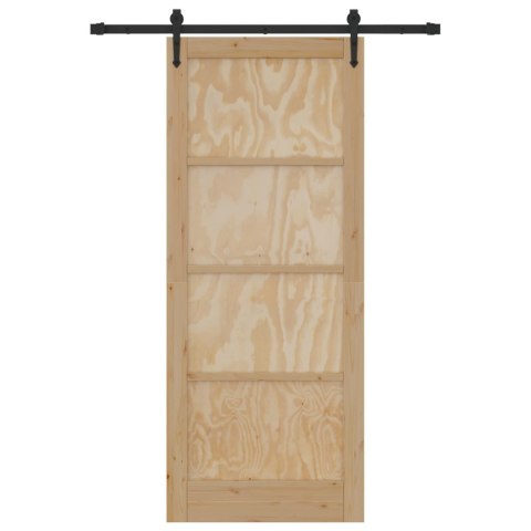 VidaXL Drzwi przesuwne ORKDAL naturalny 86 x 211 cm
