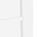 VidaXL Drzwi przesuwne biały i czarny 83 x 232 cm Lite drewno sosnowe