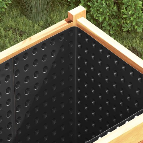 FOLIA KUBEŁKOWA FUNDAMENTOWA MATA DRENAŻOWA HDPE 0,5X20M 2SZT IZOLACJA CZARNA
