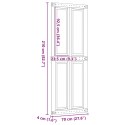 VidaXL Drzwi do stodoły Corona Miodowy Brąz 70 x 210 cm