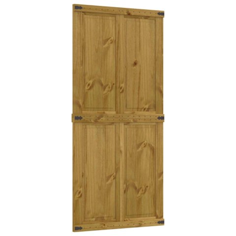 VidaXL Drzwi do stodoły Corona Miodowy Brąz 90 x 210 cm